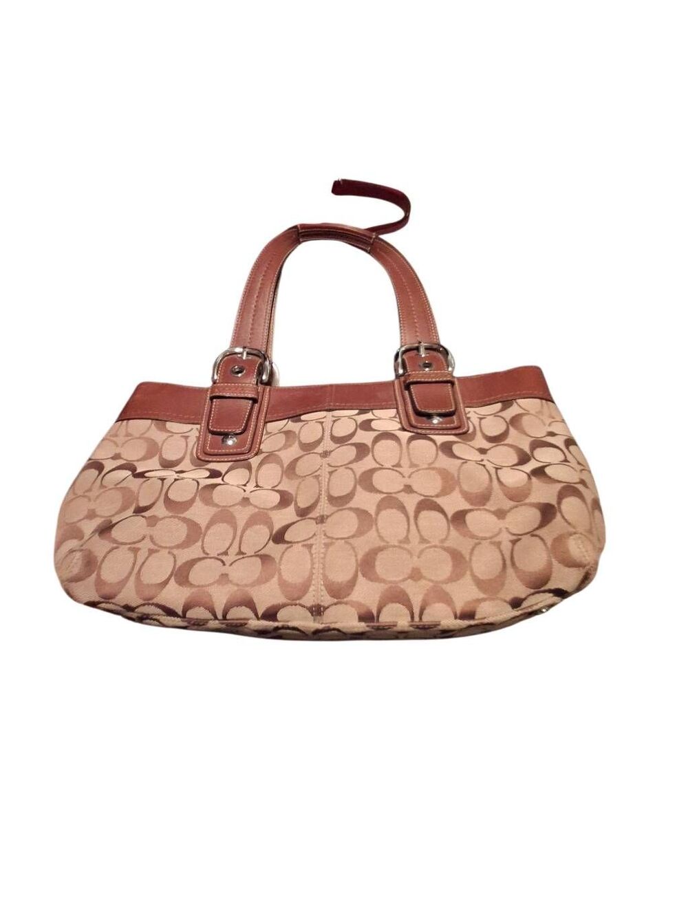 Coach soho top handle y2k canvas / leather signature c 3742